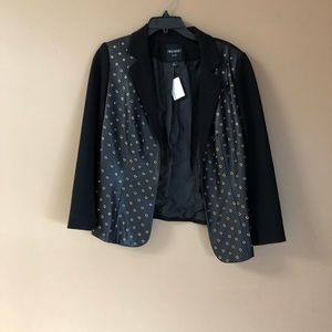 Black leather jacket